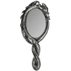 The Vault By Alchemy Miroir à Main 'Dragon's Lure' Noir