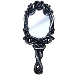 The Vault By Alchemy Miroir à Main 'Kraken' Argenté