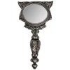 The Vault By Alchemy Miroir à Main 'Sacred Cat' Argenté -ALCHEMY GOTHIC shop miroir a main sacred cat argente