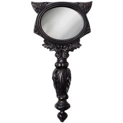The Vault By Alchemy Miroir à Main 'Sacred Cat' Noir