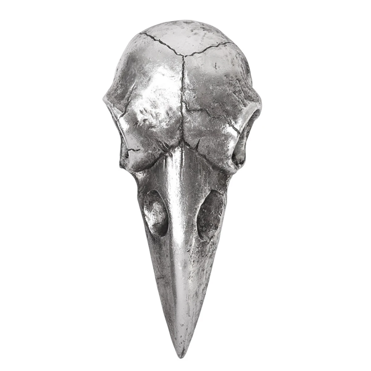 The Vault By Alchemy Miroir Compact 'Raven Skull' Argent Antique 3 The Vault By Alchemy Miroir Compact 'Raven Skull' Argent Antique