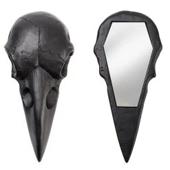 The Vault By Alchemy Miroir Compact 'Raven Skull' Noir 7 The Vault By Alchemy Miroir Compact 'Raven Skull' Noir -ALCHEMY GOTHIC shop miroir compact raven skull noir 2
