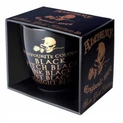 ALCHEMY GOTHIC Mug 'Black Coffee, Black Clothes' -ALCHEMY GOTHIC shop mug black coffee black clothes 1 2