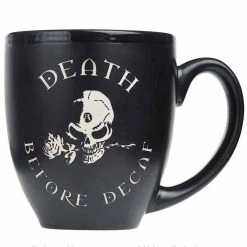 ALCHEMY GOTHIC Mug 'Death Before Decaf'