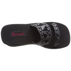 Mules Plateformes En Cuir Vegan Demonia 'FUNN-18'... -ALCHEMY GOTHIC shop mules plateformes en cuir vegan demonia funn 18 noires 5
