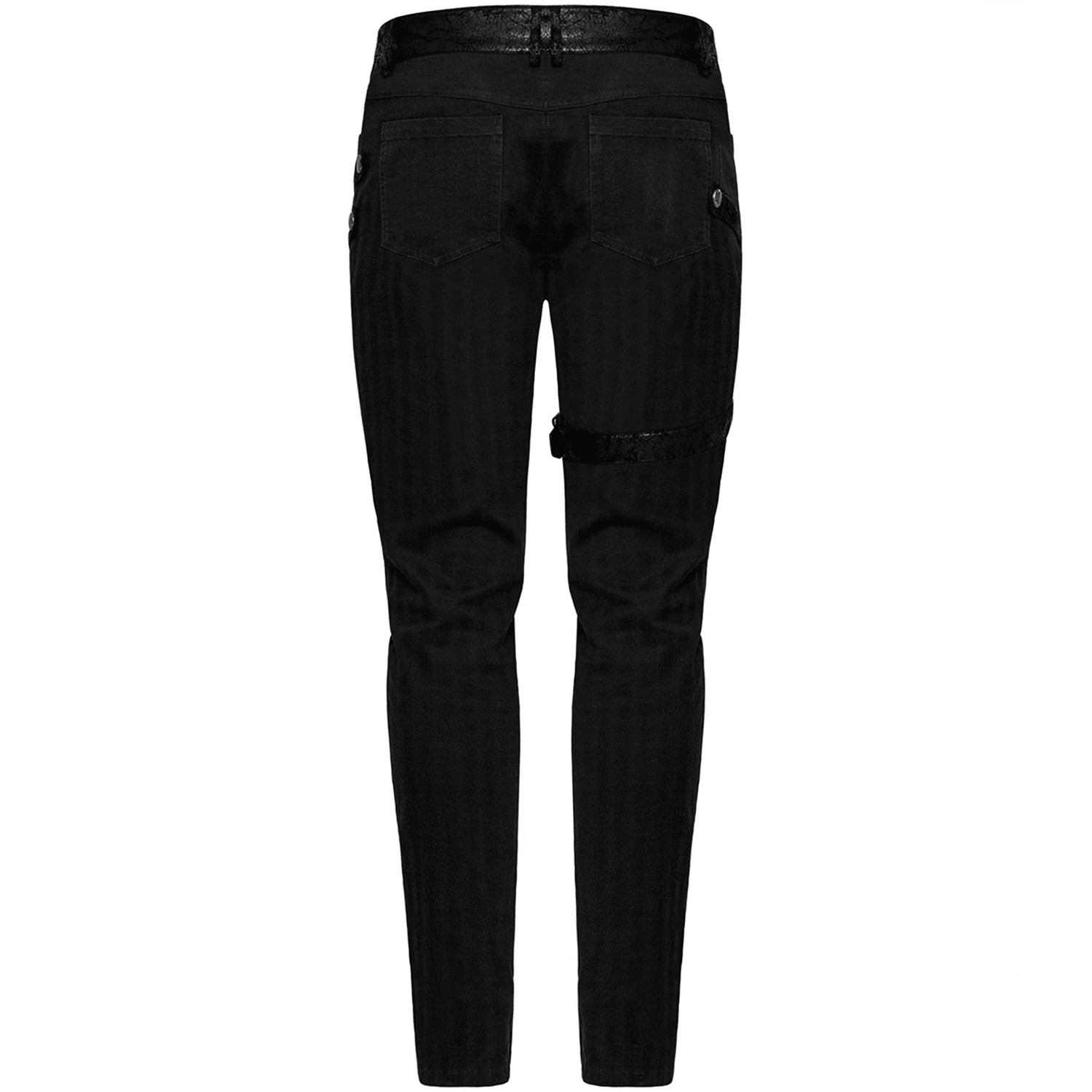 PUNK RAVE Pantalon à Rayures 'Dracarys' Noir 9 PUNK RAVE Pantalon à Rayures 'Dracarys' Noir – Image 7