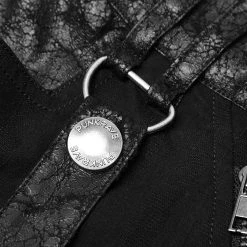 PUNK RAVE Pantalon à Rayures 'Dracarys' Noir 20 PUNK RAVE Pantalon à Rayures 'Dracarys' Noir -ALCHEMY GOTHIC shop pantalon a rayures dracarys noir 7