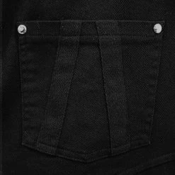 DEVIL FASHION Pantalon 'Acanthus' En Jean Noir -ALCHEMY GOTHIC shop pantalon acanthus en jean noir 14