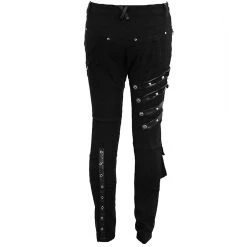 DEVIL FASHION Pantalon 'Acanthus' En Jean Noir -ALCHEMY GOTHIC shop pantalon acanthus en jean noir 8