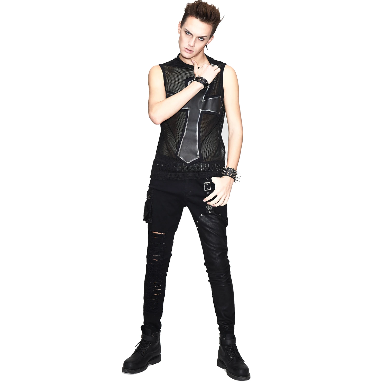 DEVIL FASHION Pantalon 'Argoth' Noir 4 DEVIL FASHION Pantalon 'Argoth' Noir – Image 2