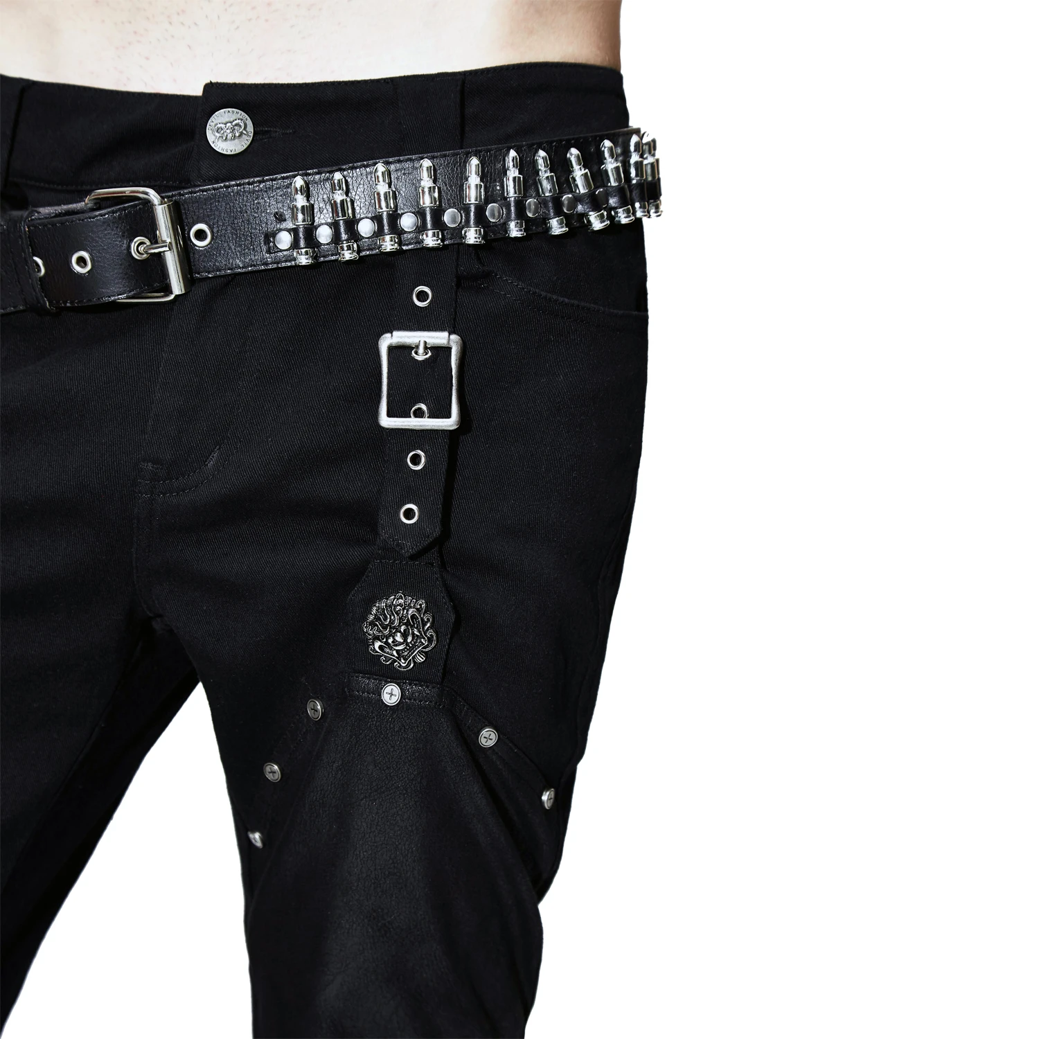 DEVIL FASHION Pantalon 'Argoth' Noir 14 DEVIL FASHION Pantalon 'Argoth' Noir – Image 12