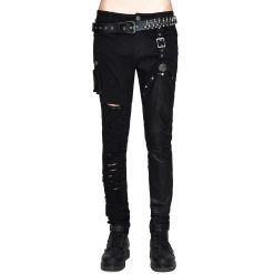 DEVIL FASHION Pantalon 'Argoth' Noir