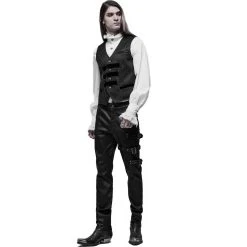 PUNK RAVE Pantalon 'Asmodeus' Noir -ALCHEMY GOTHIC shop pantalon asmodeus noir 23