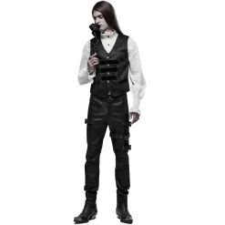 PUNK RAVE Pantalon 'Asmodeus' Noir -ALCHEMY GOTHIC shop pantalon asmodeus noir 25
