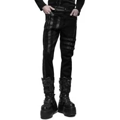 PUNK RAVE Pantalon 'Dark Devil' Noir 29 PUNK RAVE Pantalon 'Dark Devil' Noir -ALCHEMY GOTHIC shop pantalon asmodeus noir 8