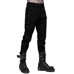 PUNK RAVE Pantalon 'Astaroth' Noir -ALCHEMY GOTHIC shop pantalon astaroth noir 11