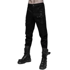 PUNK RAVE Pantalon 'Astaroth' Noir -ALCHEMY GOTHIC shop pantalon astaroth noir 12