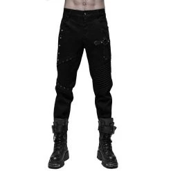 PUNK RAVE Pantalon 'Astaroth' Noir