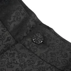 DEVIL FASHION Pantalon 'Atkins' En Jacquard Noir -ALCHEMY GOTHIC shop pantalon atkins en jacquard noir 14