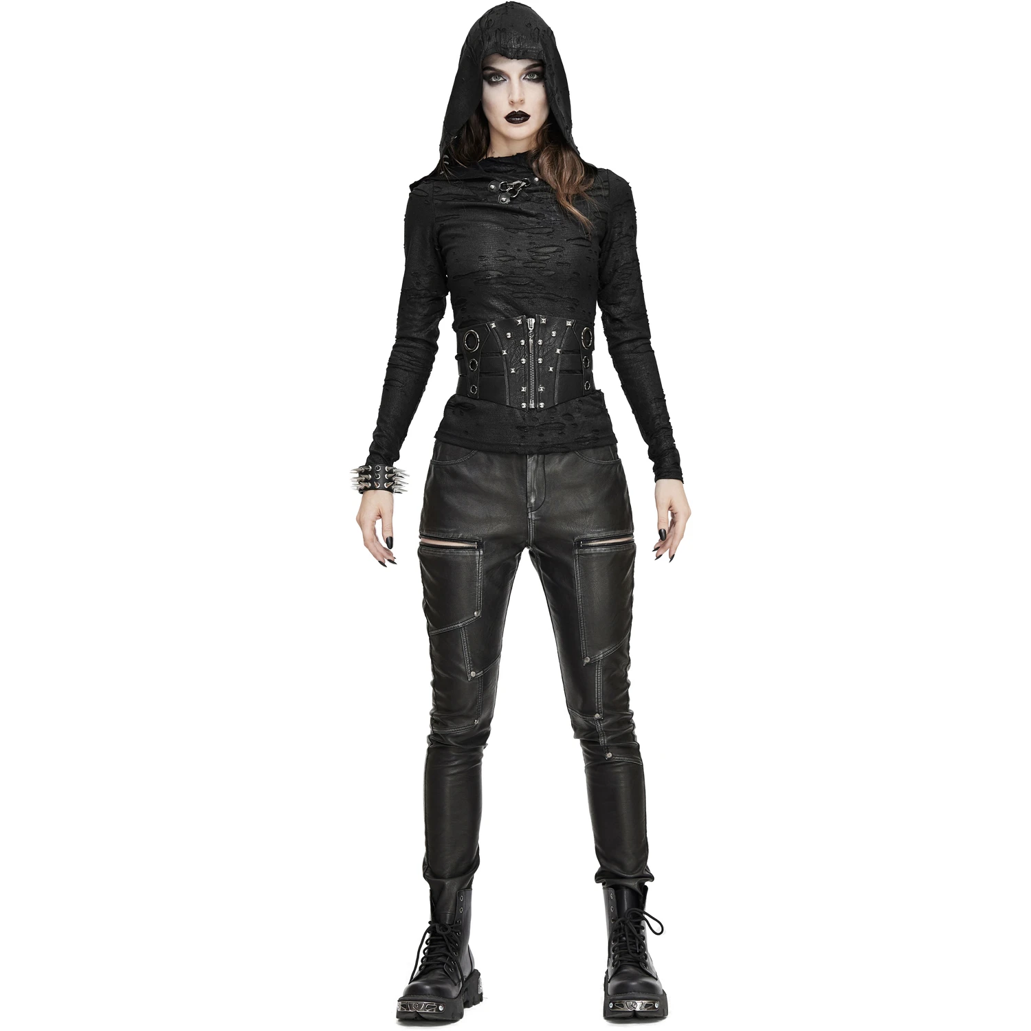 DEVIL FASHION Pantalon 'Badriyah' Noir Pour Femmes 4 DEVIL FASHION Pantalon 'Badriyah' Noir Pour Femmes – Image 2