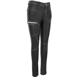 DEVIL FASHION Pantalon 'Badriyah' Noir Pour Femmes 35 DEVIL FASHION Pantalon 'Badriyah' Noir Pour Femmes -ALCHEMY GOTHIC shop pantalon badriyah noir pour femmes 13