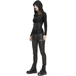 DEVIL FASHION Pantalon 'Badriyah' Noir Pour Femmes 25 DEVIL FASHION Pantalon 'Badriyah' Noir Pour Femmes -ALCHEMY GOTHIC shop pantalon badriyah noir pour femmes 3