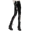 PUNK RAVE Pantalon 'Ball Jointed Doll' En Vinyle Noir -ALCHEMY GOTHIC shop pantalon ball jointed doll en vinyle noir