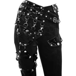 DEVIL FASHION Pantalon 'Black Star' Noir 34 DEVIL FASHION Pantalon 'Black Star' Noir -ALCHEMY GOTHIC shop pantalon black star noir 13