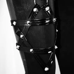 DEVIL FASHION Pantalon 'Black Star' Noir 36 DEVIL FASHION Pantalon 'Black Star' Noir -ALCHEMY GOTHIC shop pantalon black star noir 15