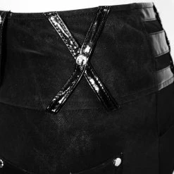 DEVIL FASHION Pantalon 'Black Star' Noir 38 DEVIL FASHION Pantalon 'Black Star' Noir -ALCHEMY GOTHIC shop pantalon black star noir 17