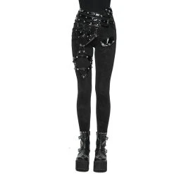DEVIL FASHION Pantalon 'Black Star' Noir