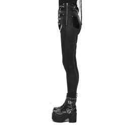 DEVIL FASHION Pantalon 'Black Star' Noir 26 DEVIL FASHION Pantalon 'Black Star' Noir -ALCHEMY GOTHIC shop pantalon black star noir 5