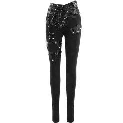 DEVIL FASHION Pantalon 'Black Star' Noir 29 DEVIL FASHION Pantalon 'Black Star' Noir -ALCHEMY GOTHIC shop pantalon black star noir 8