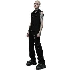 PUNK RAVE Pantalon 'Calargaff' Noir -ALCHEMY GOTHIC shop pantalon calargaff noir 2