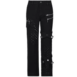 PUNK RAVE Pantalon 'Calargaff' Noir -ALCHEMY GOTHIC shop pantalon calargaff noir 7