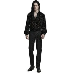 PUNK RAVE Pantalon 'Cannabas' Noir -ALCHEMY GOTHIC shop pantalon cannabas noir 3
