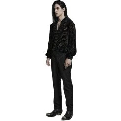 PUNK RAVE Pantalon 'Cannabas' Noir -ALCHEMY GOTHIC shop pantalon cannabas noir 4