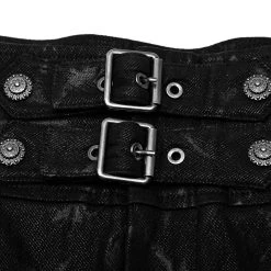 PUNK RAVE Pantalon 'Coyote' Noir -ALCHEMY GOTHIC shop pantalon coyote noir 13