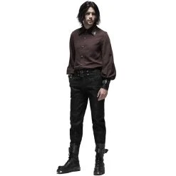 PUNK RAVE Pantalon 'Coyote' Noir -ALCHEMY GOTHIC shop pantalon coyote noir 2