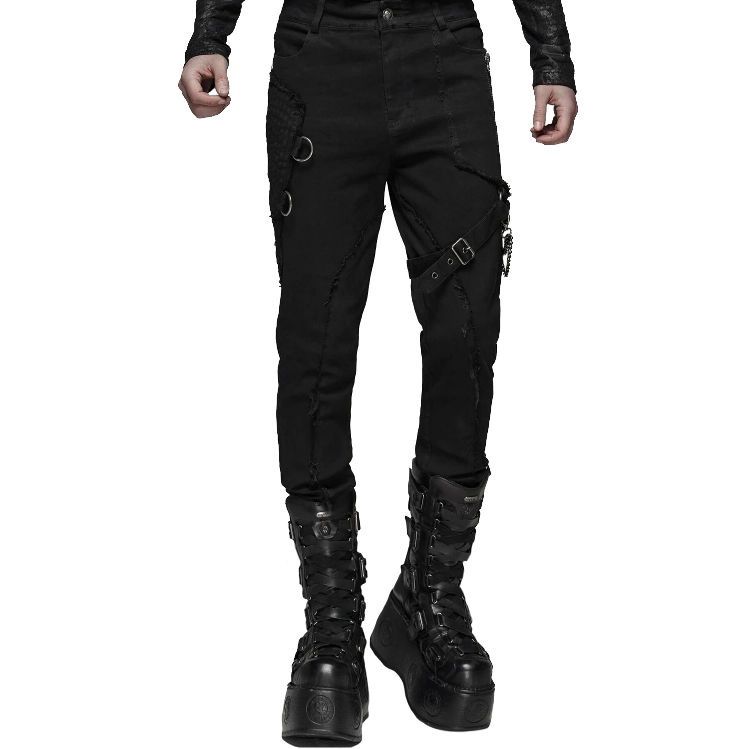 PUNK RAVE Pantalon 'Cthulhu' Noir 3 PUNK RAVE Pantalon 'Cthulhu' Noir