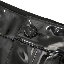 DEVIL FASHION Pantalon 'Cyber Game' En Simili Cuir Glossy Noir -ALCHEMY GOTHIC shop pantalon cyber game en simili cuir glossy noir 13