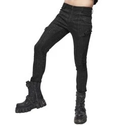 DEVIL FASHION Pantalon 'Cyber Game' Noir -ALCHEMY GOTHIC shop pantalon cyber game noir 10