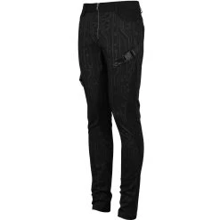 DEVIL FASHION Pantalon 'Cyber Game' Noir -ALCHEMY GOTHIC shop pantalon cyber game noir 13