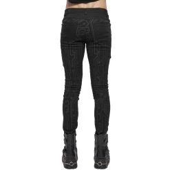 DEVIL FASHION Pantalon 'Cyber Game' Noir -ALCHEMY GOTHIC shop pantalon cyber game noir 4