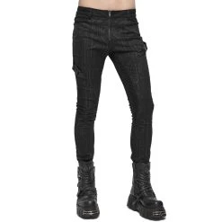 DEVIL FASHION Pantalon 'Cyber Game' Noir -ALCHEMY GOTHIC shop pantalon cyber game noir 9