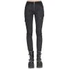 DEVIL FASHION Pantalon 'Cyber Game' Noir Pour Femmes 2 DEVIL FASHION Pantalon 'Cyber Game' Noir Pour Femmes -ALCHEMY GOTHIC shop pantalon cyber game noir pour femmes