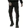 PUNK RAVE Pantalon 'Cynfael' Noir Et Tartan Rouge 1 PUNK RAVE Pantalon 'Cynfael' Noir Et Tartan Rouge -ALCHEMY GOTHIC shop pantalon cynfael noir et tartan rouge