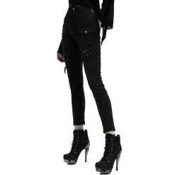 PUNK RAVE Pantalon 'Dark Blood' Noir 30 PUNK RAVE Pantalon 'Dark Blood' Noir -ALCHEMY GOTHIC shop pantalon dark blood noir 10