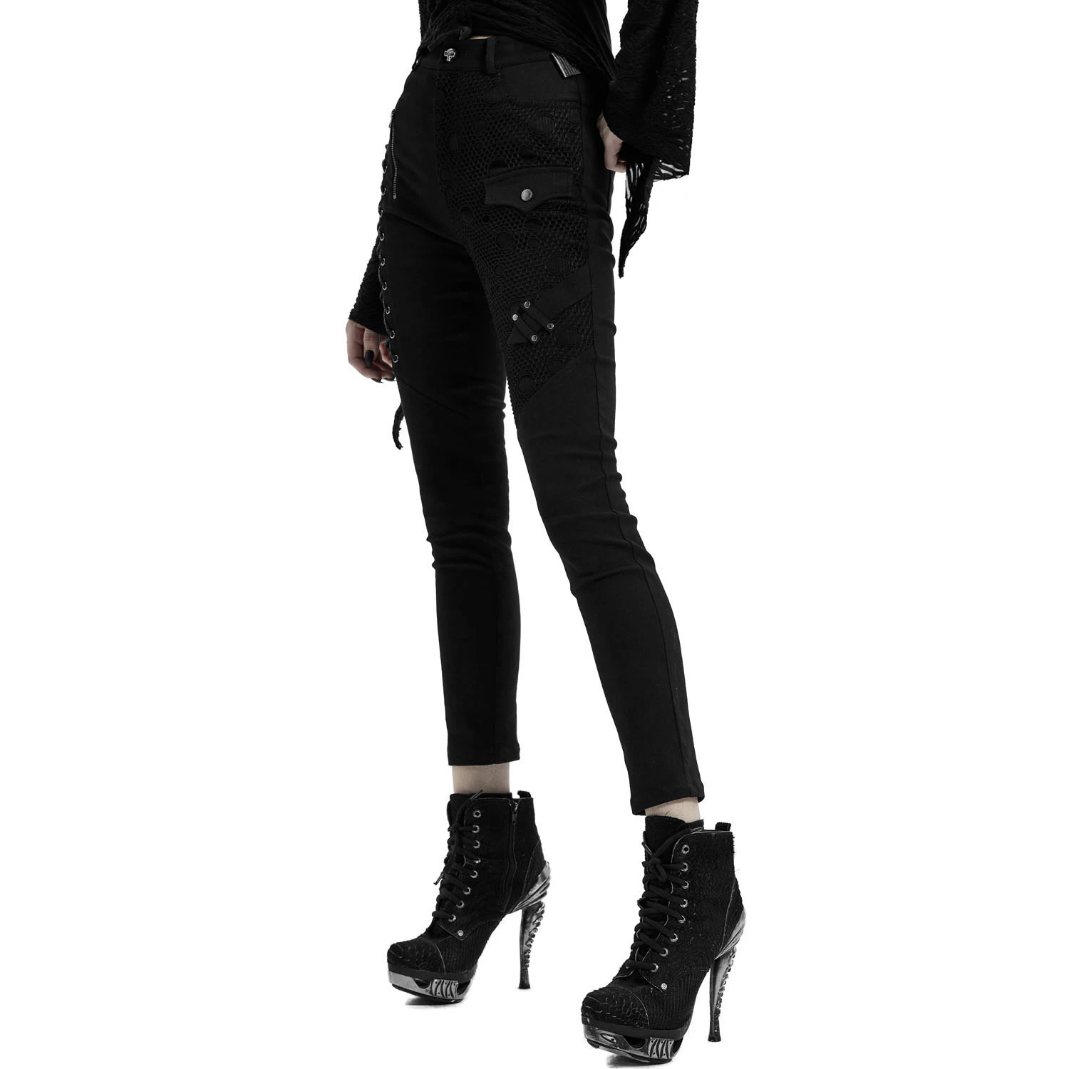 PUNK RAVE Pantalon 'Dark Blood' Noir 13 PUNK RAVE Pantalon 'Dark Blood' Noir – Image 11
