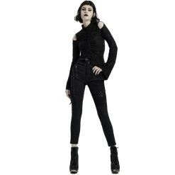PUNK RAVE Pantalon 'Dark Blood' Noir 23 PUNK RAVE Pantalon 'Dark Blood' Noir -ALCHEMY GOTHIC shop pantalon dark blood noir 3